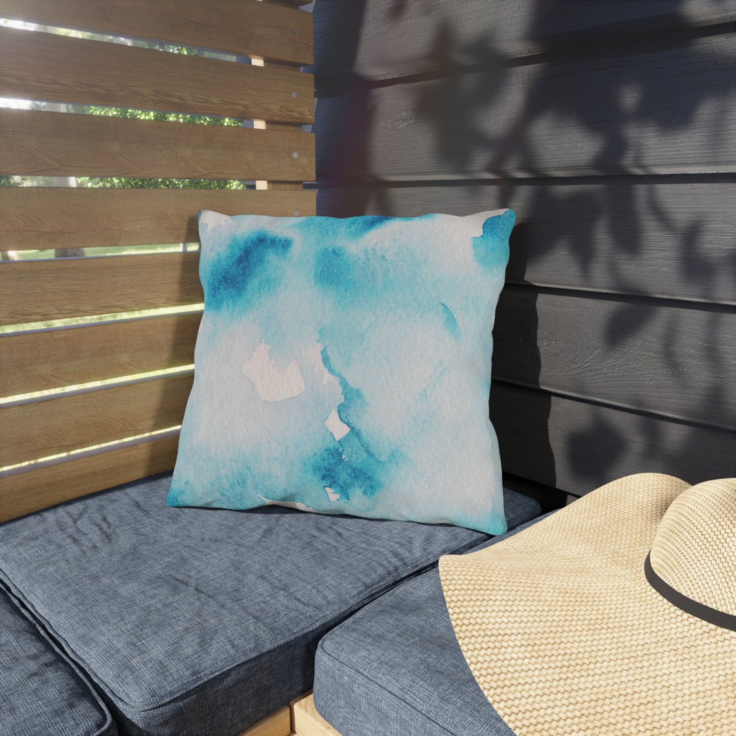 Blue Sky Print Pillow