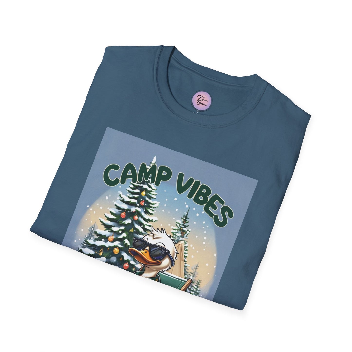 Snow Duck Camp Fire Shirt, Cool Duck Camping Shirt, Christmas Duck Camp Tee, Holiday Duck Camp Shirt, Duck Camping Tee, Duck Chill Shirt, Funny Duck Camping Shirt, Cartoon Duck Holiday Camp Shirt,