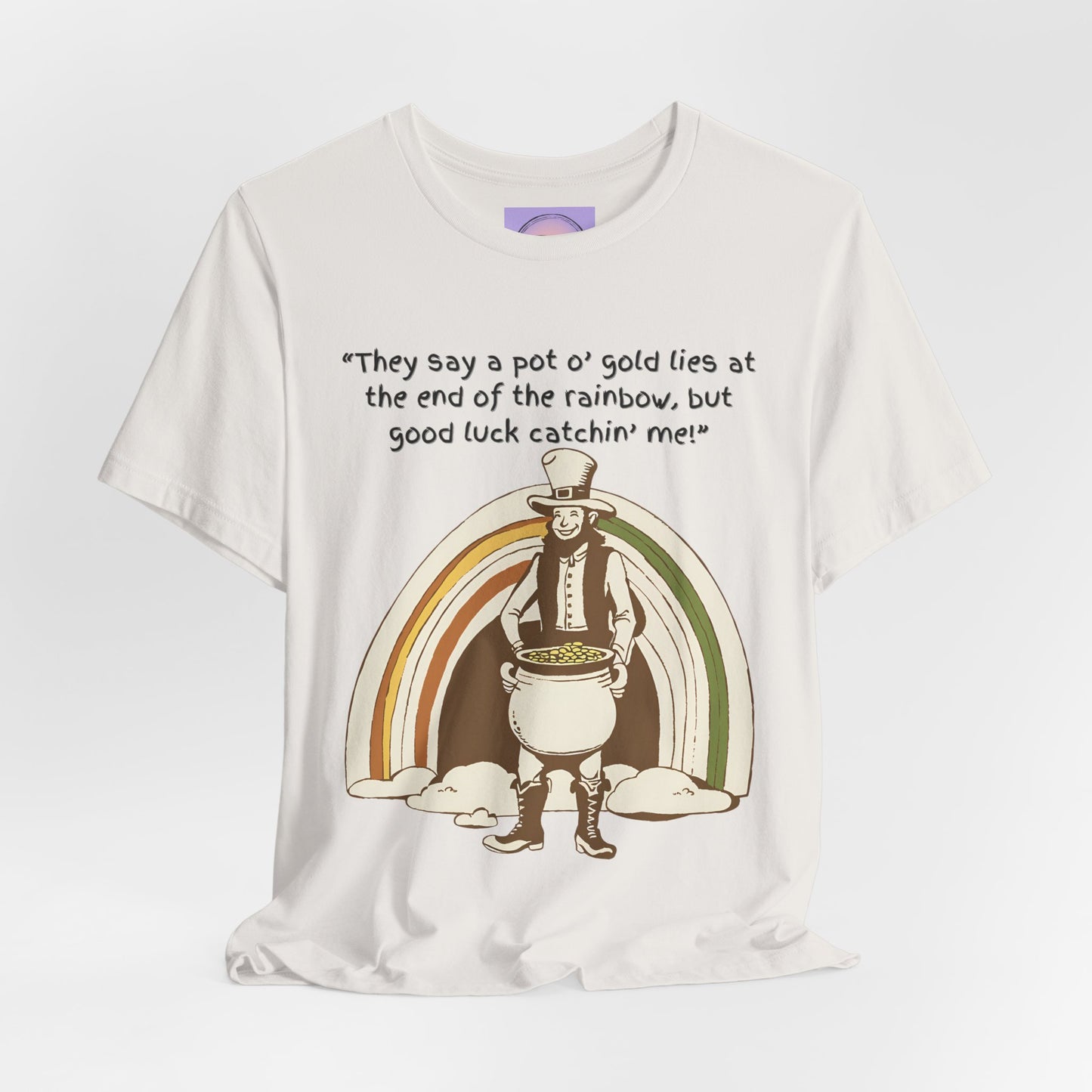 Vintage Leprechaun Shirt, Retro Leprechaun T Shirt, Irish Humor T Shirt, St Patrick's Day Party Wear, Pot of Gold Shirt, Irish Luck T Shirt