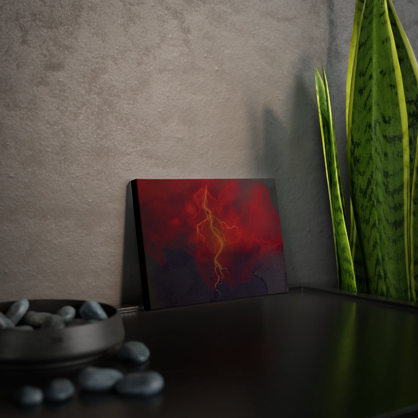 Electric Cloud Wall Art, Lighting Cloud Wall Art, Explosive Wall Art, Canvas Fusion Wall Art, Electric Cloud. Red Black Cloud Wall Abstract.