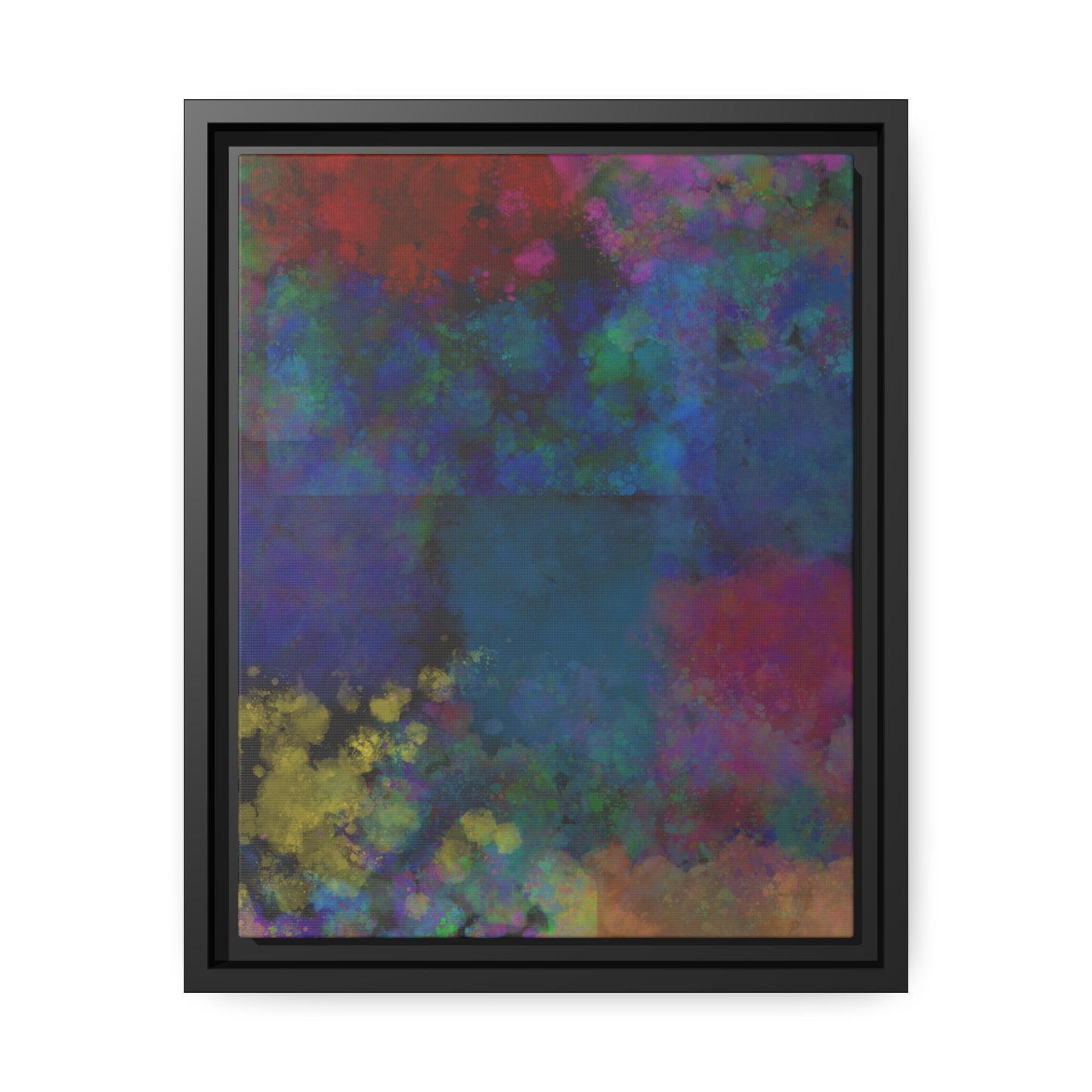 Multi Color Paint Splatter Canvas, Colorful Splotch Paint Art, Splatter Style Wall Art, Colorful Paint Splash, Abstract Paint Splash Print.