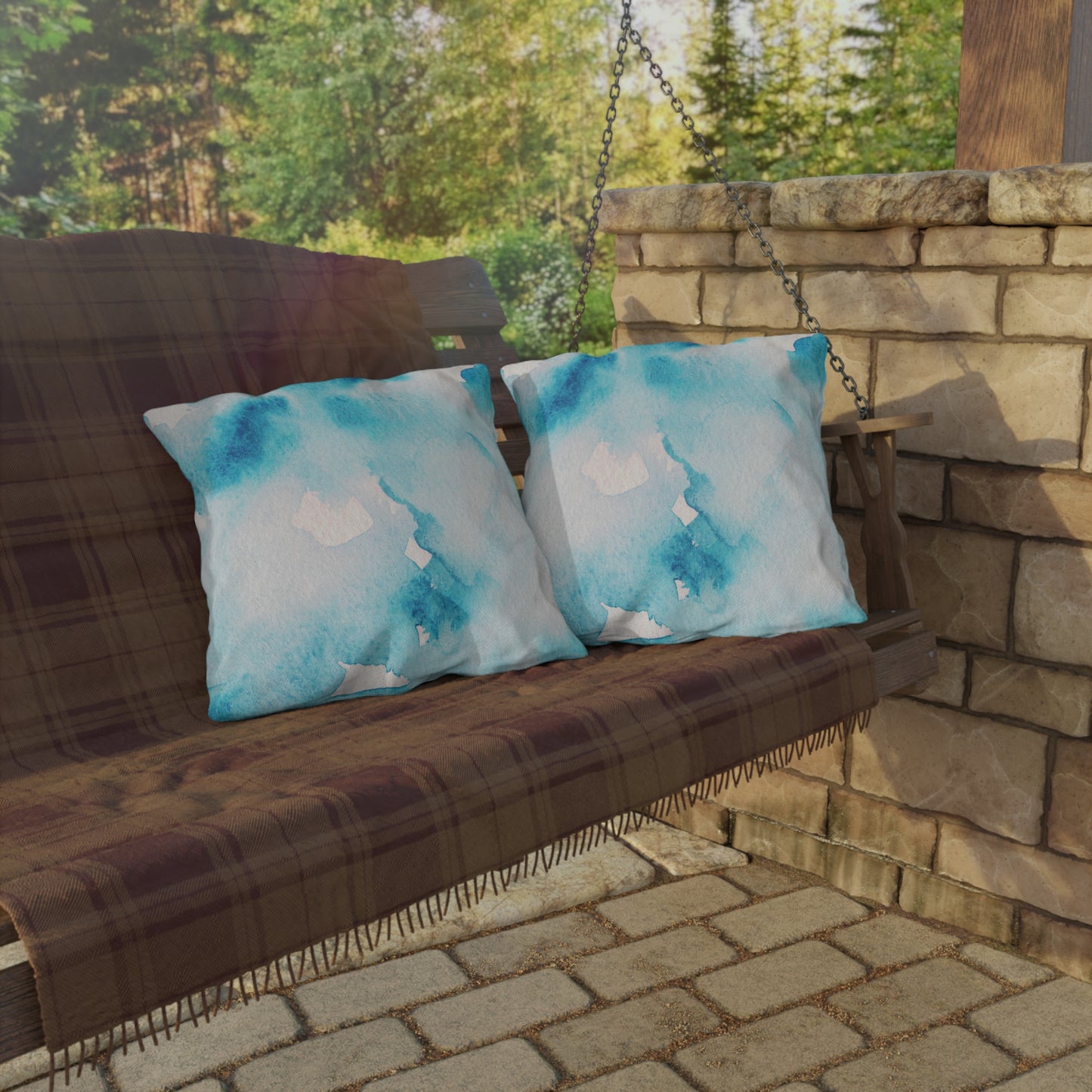 Blue Sky Print Pillow