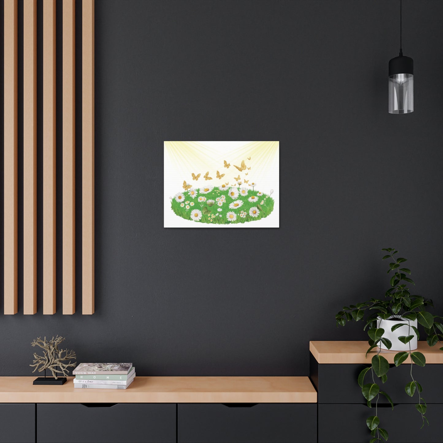 Children Butterfly Painting, Butterflies Field Art, Field Of Butterflies Art, Butterfly Daisies Wall Art, Butterflies In The Field Art.