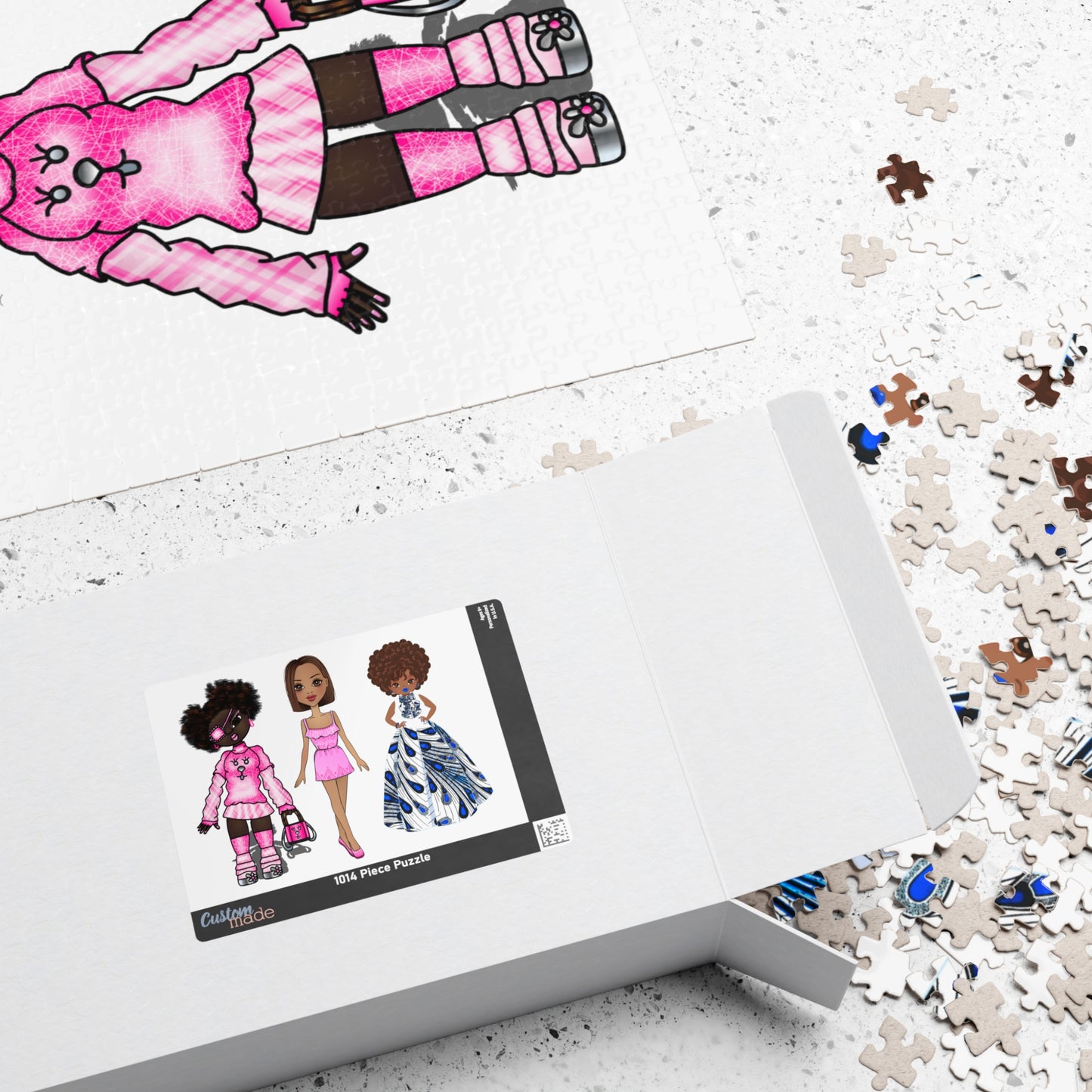 Black Girl Fashion Puzzle, Cool Girls Puzzle, Young Girls Puzzle, African American Girl Puzzle, Black Girl Art Puzzle, Little Girls Puzzle.