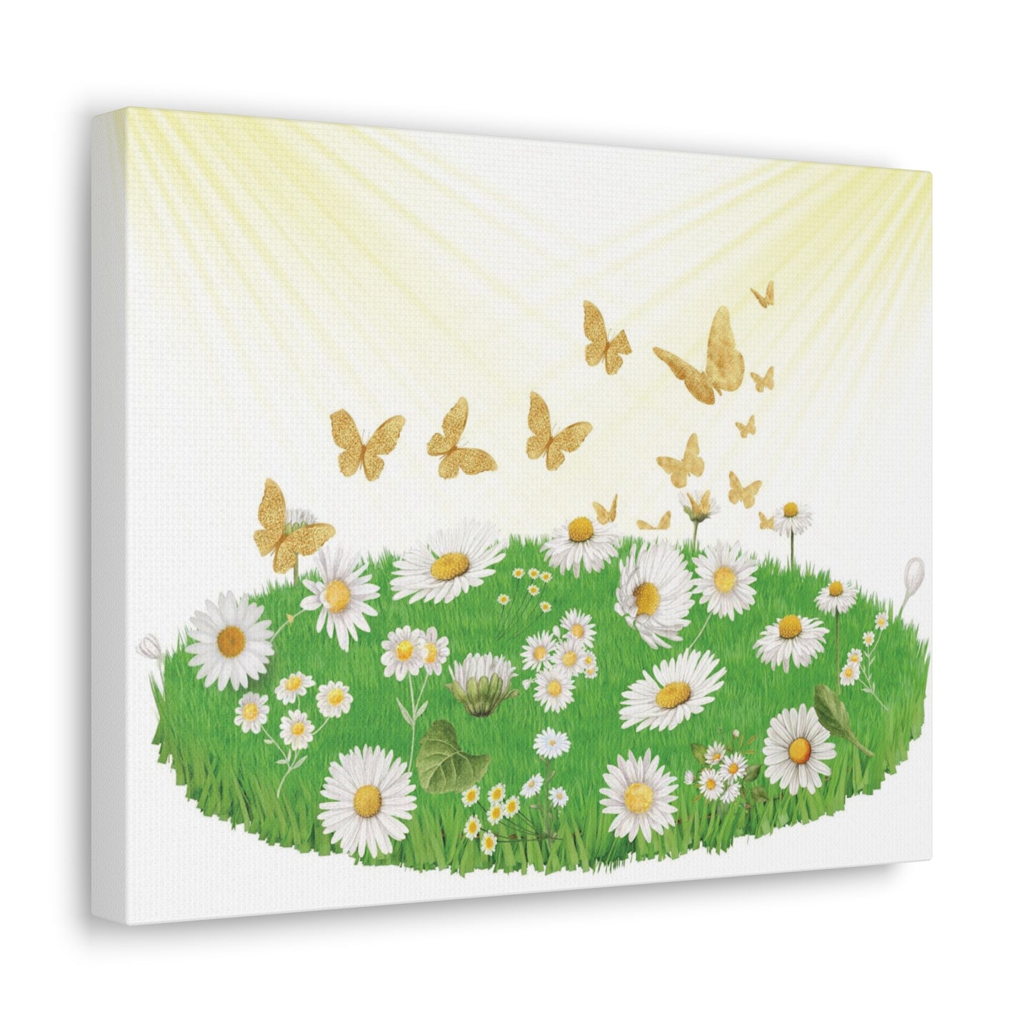 Children Butterfly Painting, Butterflies Field Art, Field Of Butterflies Art, Butterfly Daisies Wall Art, Butterflies In The Field Art.
