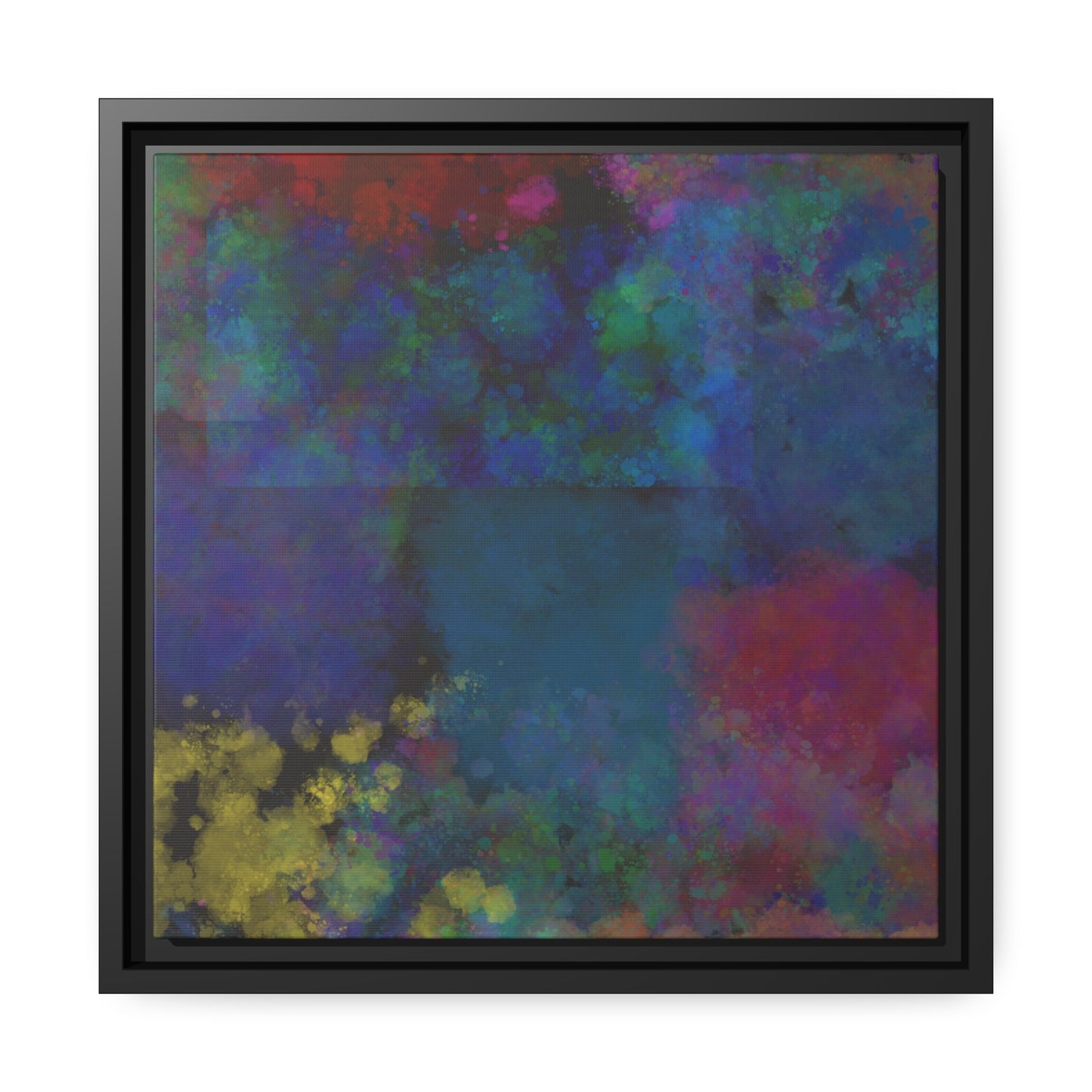Multi Color Paint Splatter Canvas, Colorful Splotch Paint Art, Splatter Style Wall Art, Colorful Paint Splash, Abstract Paint Splash Print.