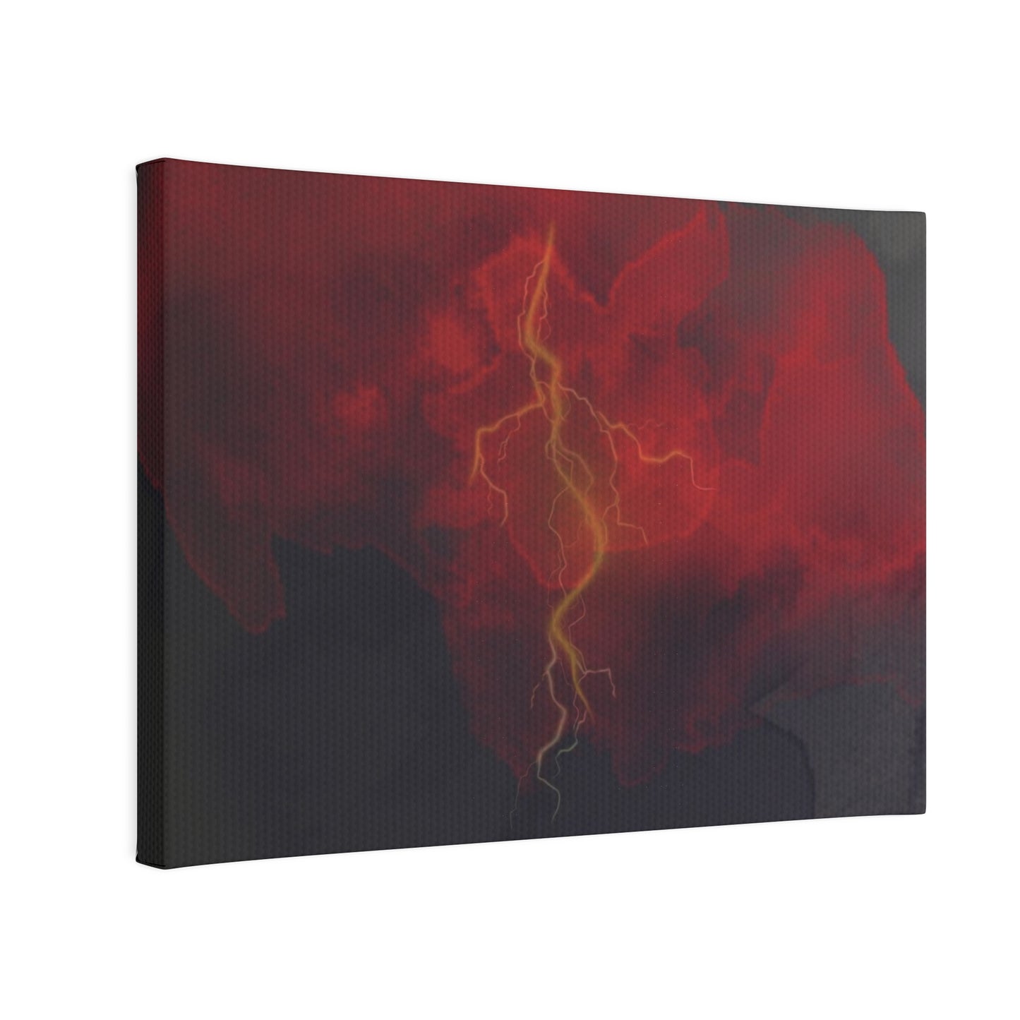 Electric Cloud Wall Art, Lighting Cloud Wall Art, Explosive Wall Art, Canvas Fusion Wall Art, Electric Cloud. Red Black Cloud Wall Abstract.
