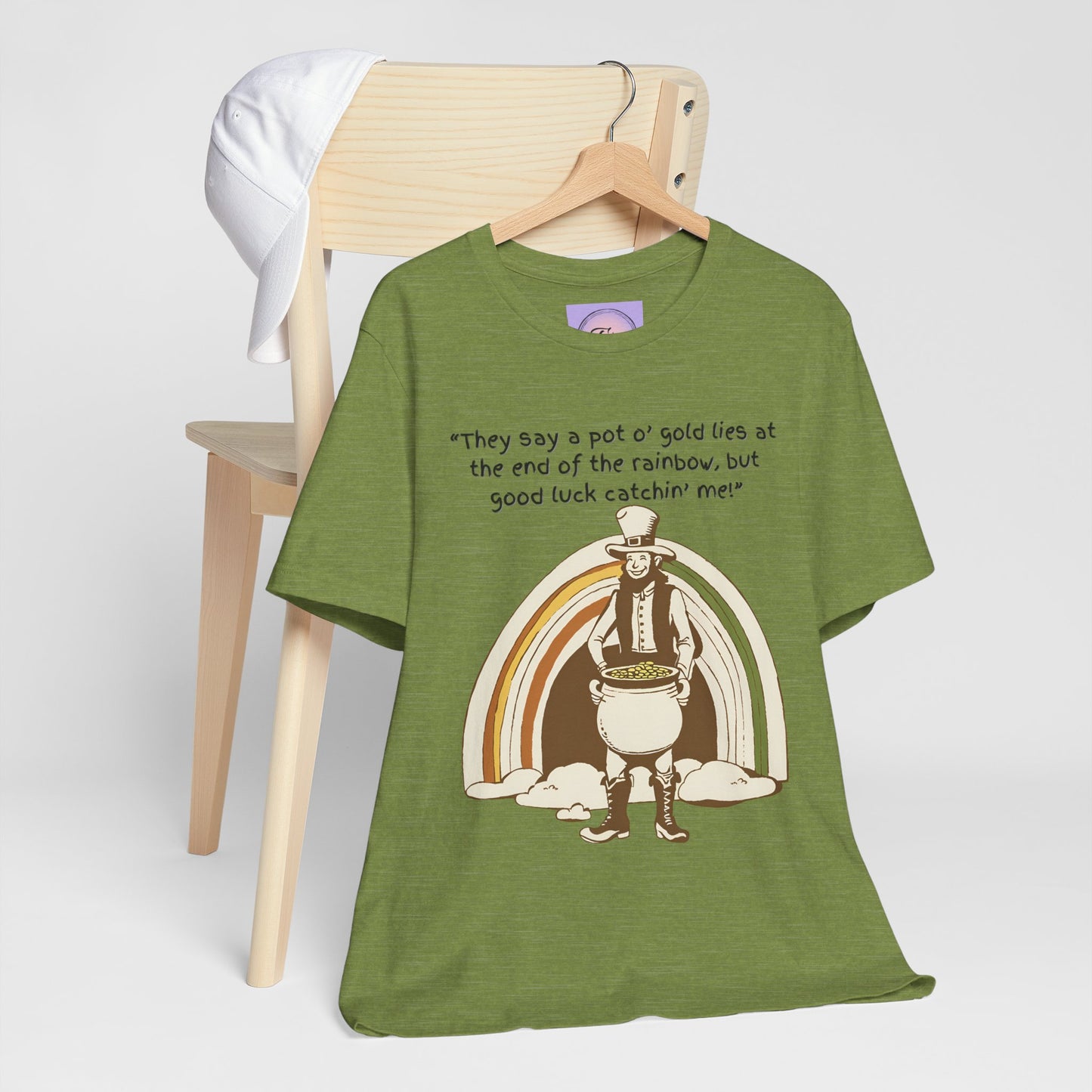 Vintage Leprechaun Shirt, Retro Leprechaun T Shirt, Irish Humor T Shirt, St Patrick's Day Party Wear, Pot of Gold Shirt, Irish Luck T Shirt
