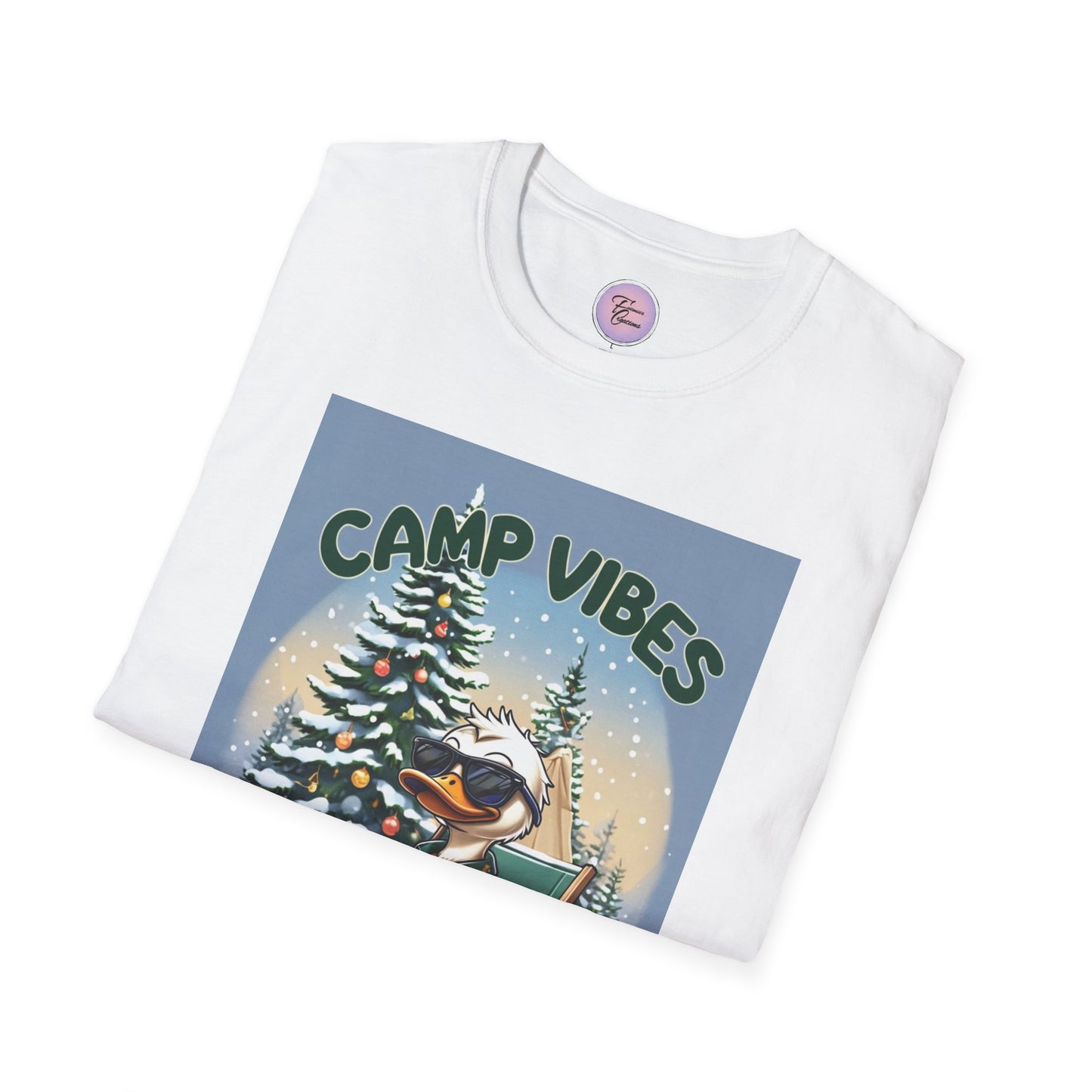 Snow Duck Camp Fire Shirt, Cool Duck Camping Shirt, Christmas Duck Camp Tee, Holiday Duck Camp Shirt, Duck Camping Tee, Duck Chill Shirt, Funny Duck Camping Shirt, Cartoon Duck Holiday Camp Shirt,