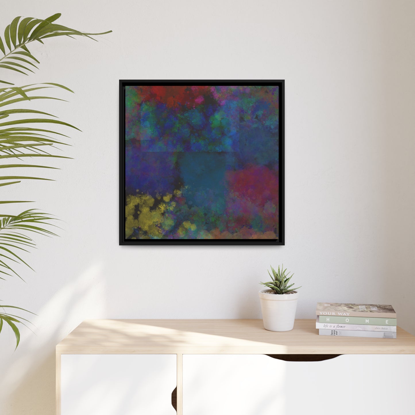 Multi Color Paint Splatter Canvas, Colorful Splotch Paint Art, Splatter Style Wall Art, Colorful Paint Splash, Abstract Paint Splash Print.