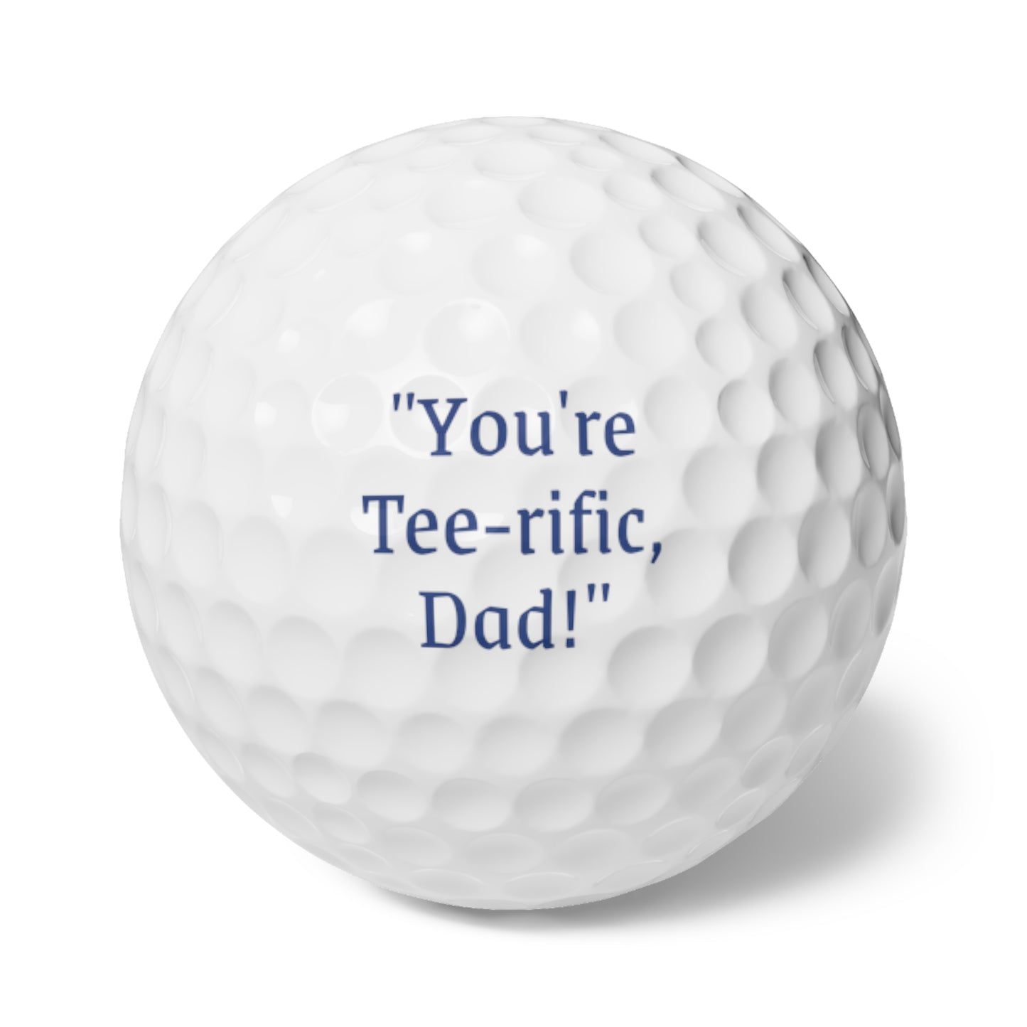 Tee rific Dad Gift, Tee-rific Golf Balls, Dads 6pcs Golf Balls, Cute Dad Golf Ball, Novelty Golf Balls, Golfer Dad Keepsake, Cute Golf Ball, Dad Funny Golf Balls, Fathers Day Golf Ball,