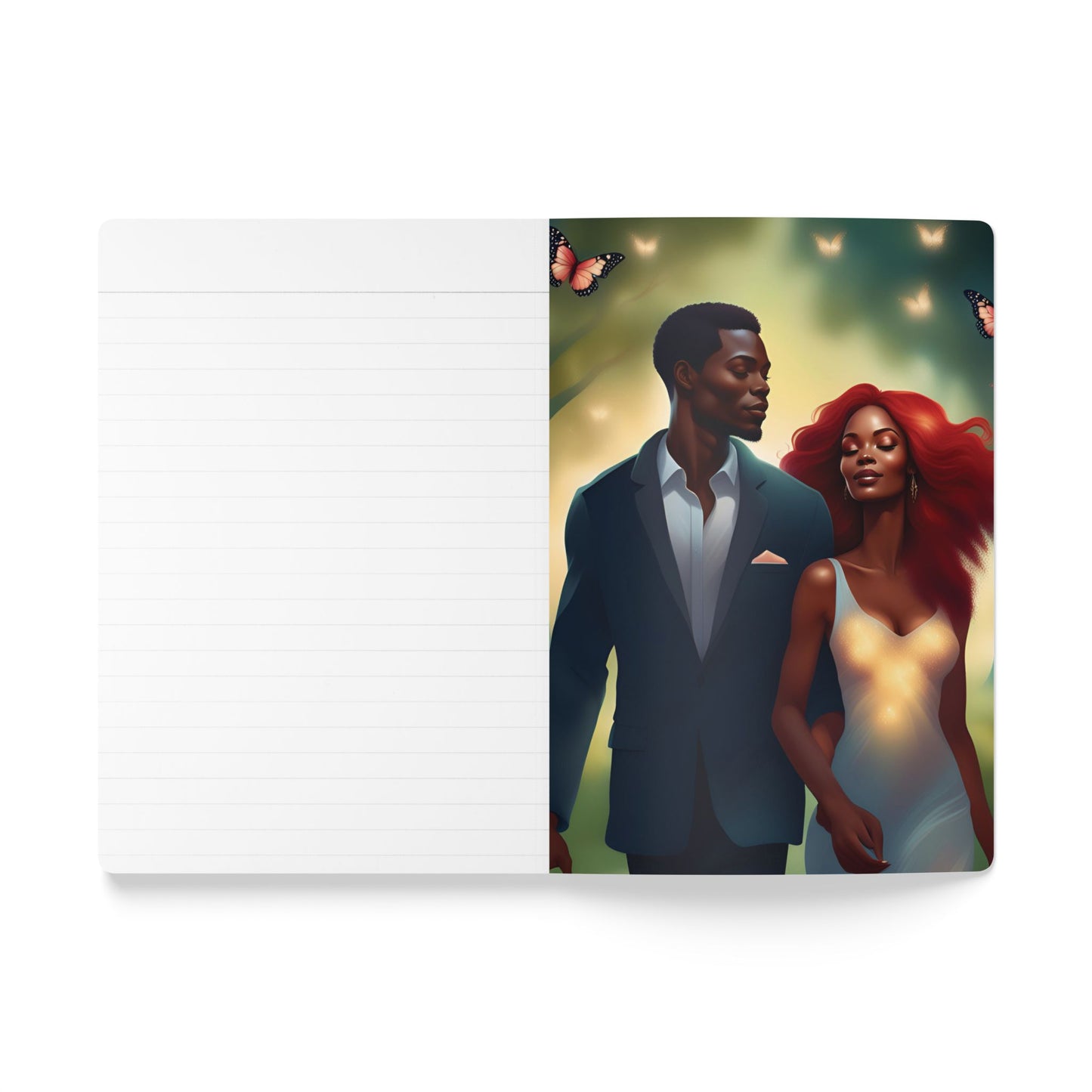 Whimsical Valentine Day Journal, Romantic Stationery Gift , Floral Heart Notebook, Valentine's Keepsake Book, Love Inspired Journal, Love Story Journal, Inside Prints Journal, Romantic Writing Journal, Couples Keepsake Journal