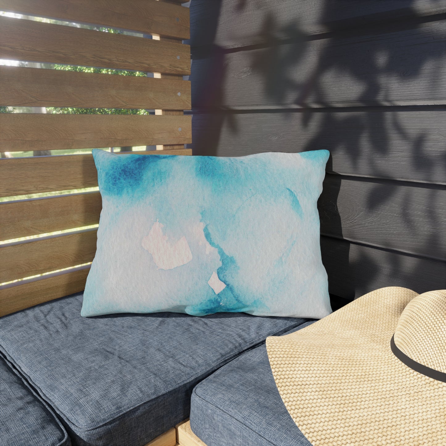 Blue Sky Print Pillow