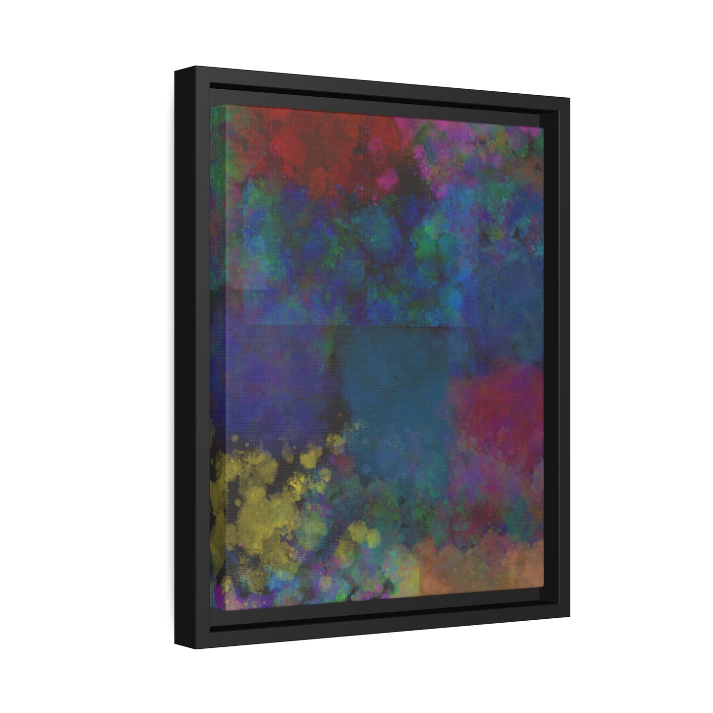 Multi Color Paint Splatter Canvas, Colorful Splotch Paint Art, Splatter Style Wall Art, Colorful Paint Splash, Abstract Paint Splash Print.