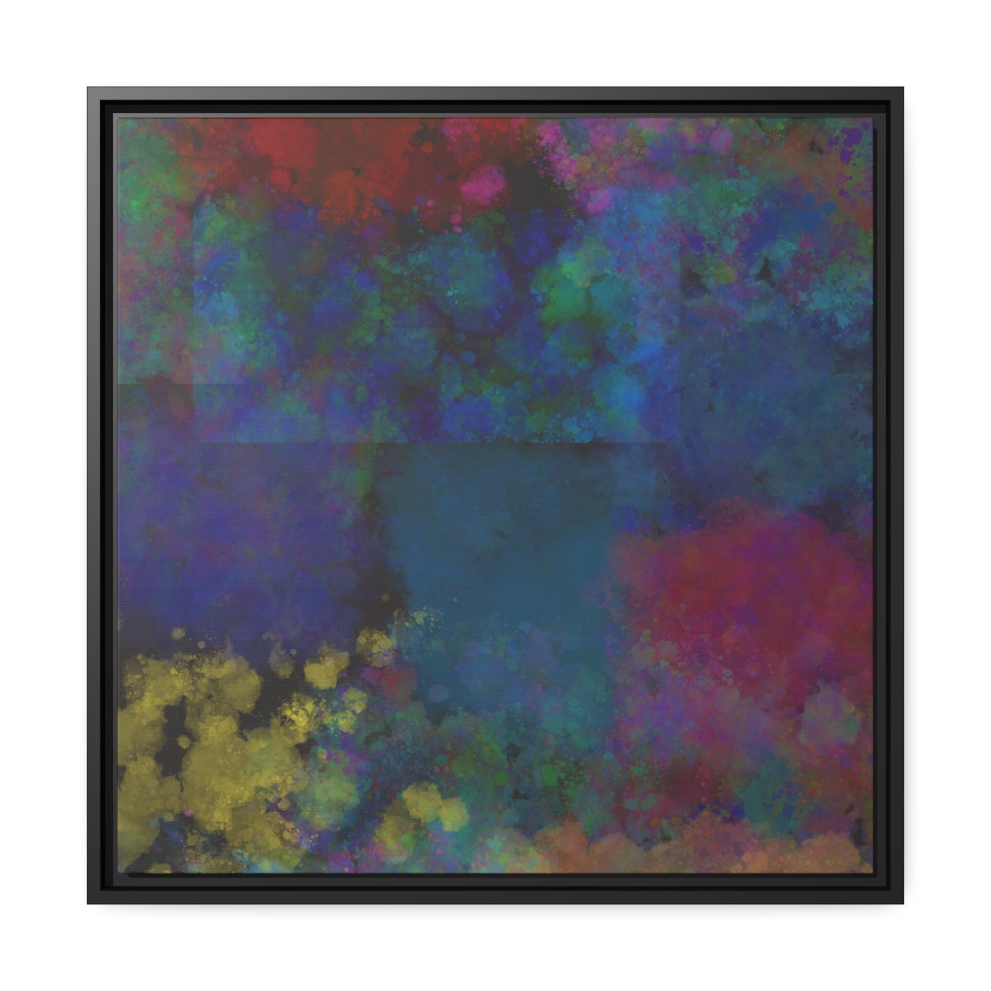 Multi Color Paint Splatter Canvas, Colorful Splotch Paint Art, Splatter Style Wall Art, Colorful Paint Splash, Abstract Paint Splash Print.