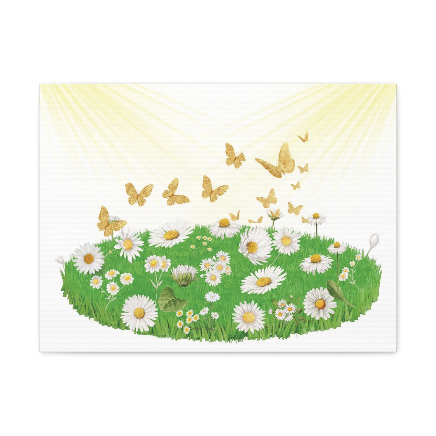 Children Butterfly Painting, Butterflies Field Art, Field Of Butterflies Art, Butterfly Daisies Wall Art, Butterflies In The Field Art.