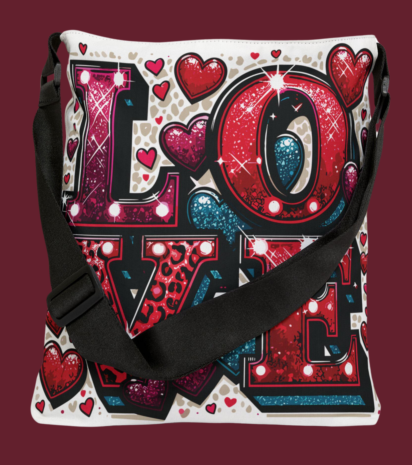 Love Hearts Tote Bag