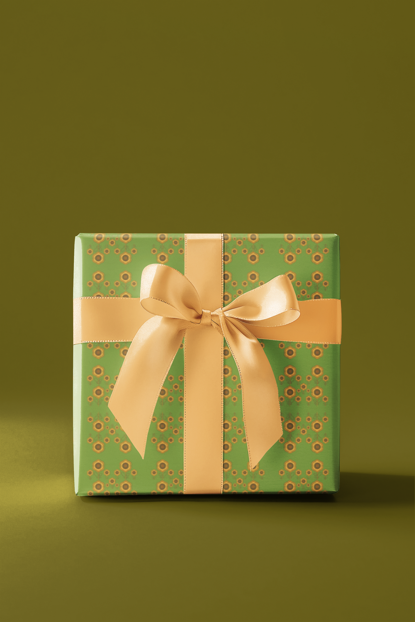 Floral Aesthetic Design Wrapping Paper Sheets
