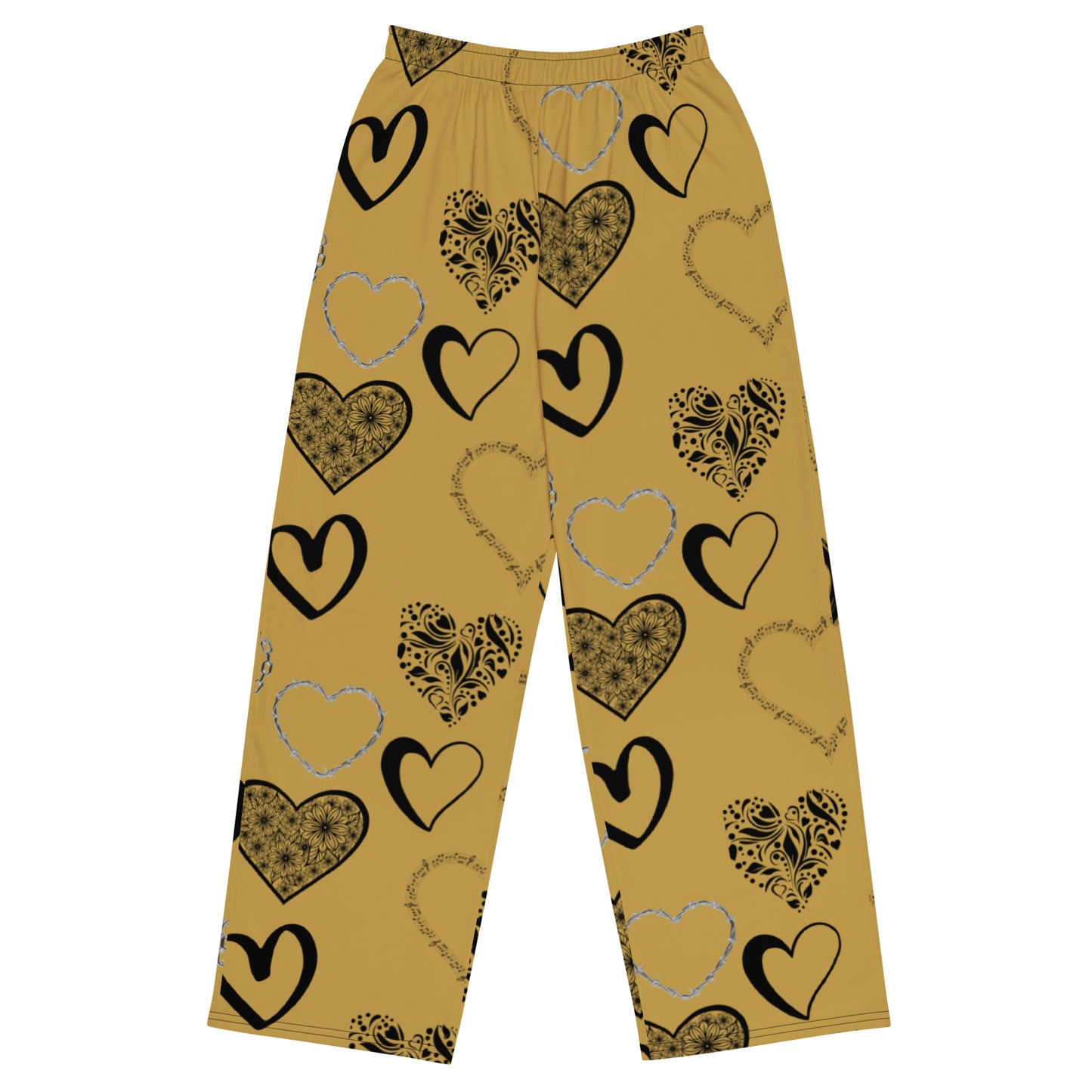 All-over print unisex wide-leg pants