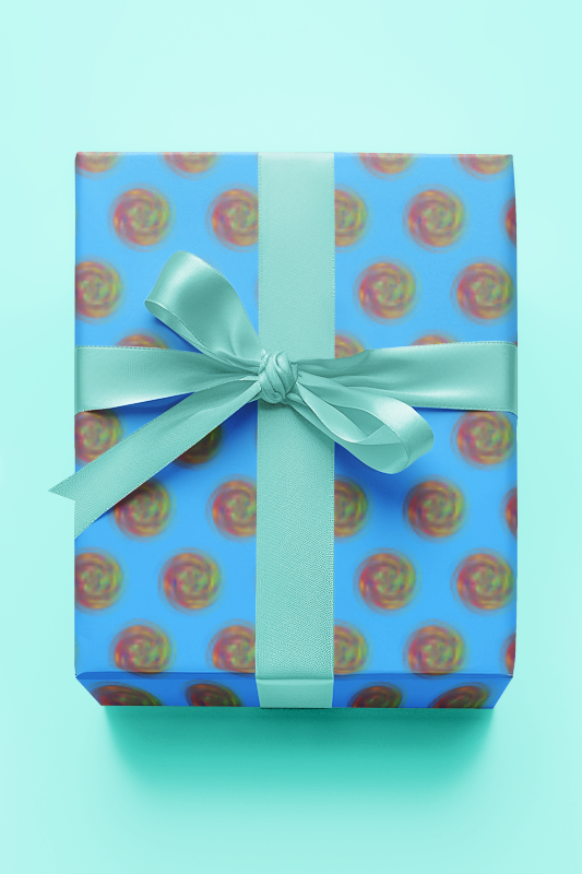 Wrapping Paper Sheets With Vivid Design