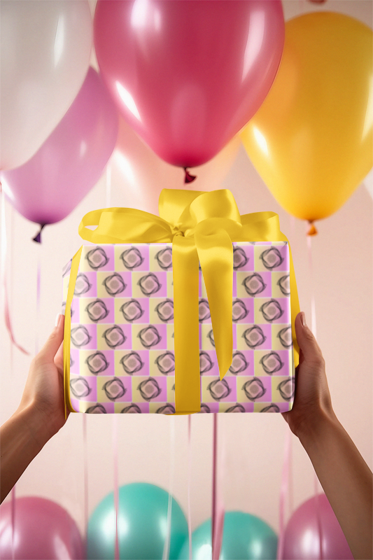 Wrapping Paper Sheets With Vivid Design