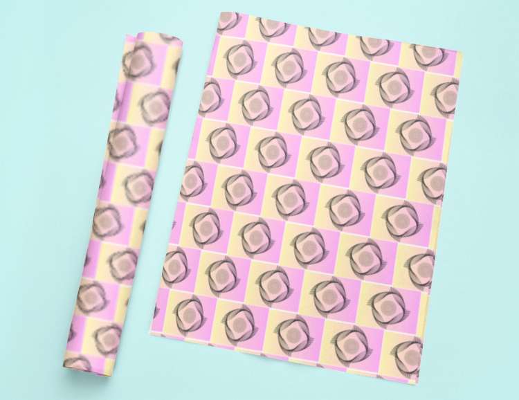 Wrapping Paper Sheets With Vivid Design