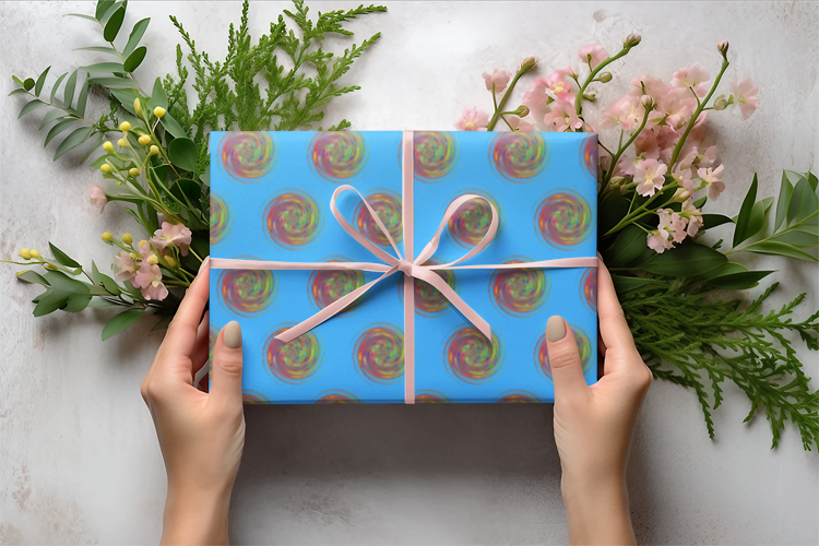 Wrapping Paper Sheets With Vivid Design