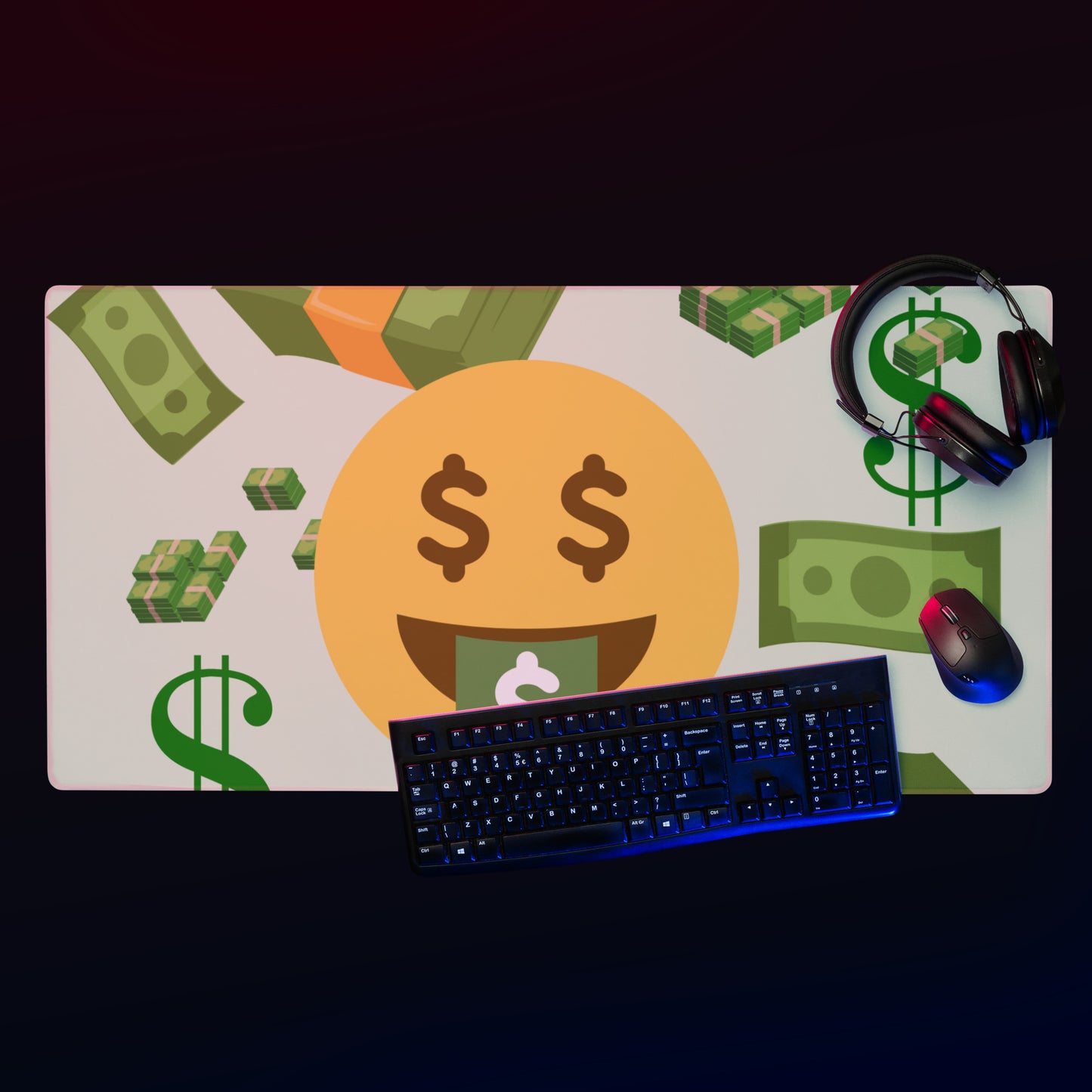 Gaming mouse pad with cute design