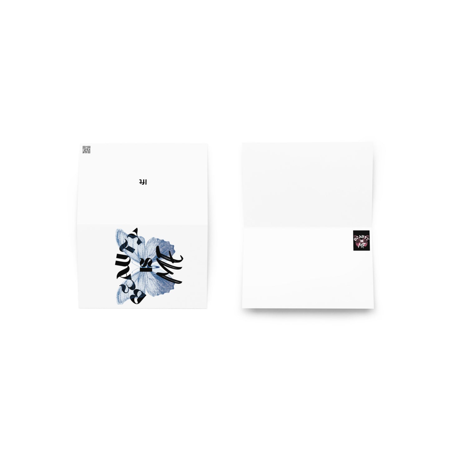 Greeting card with cute graphic