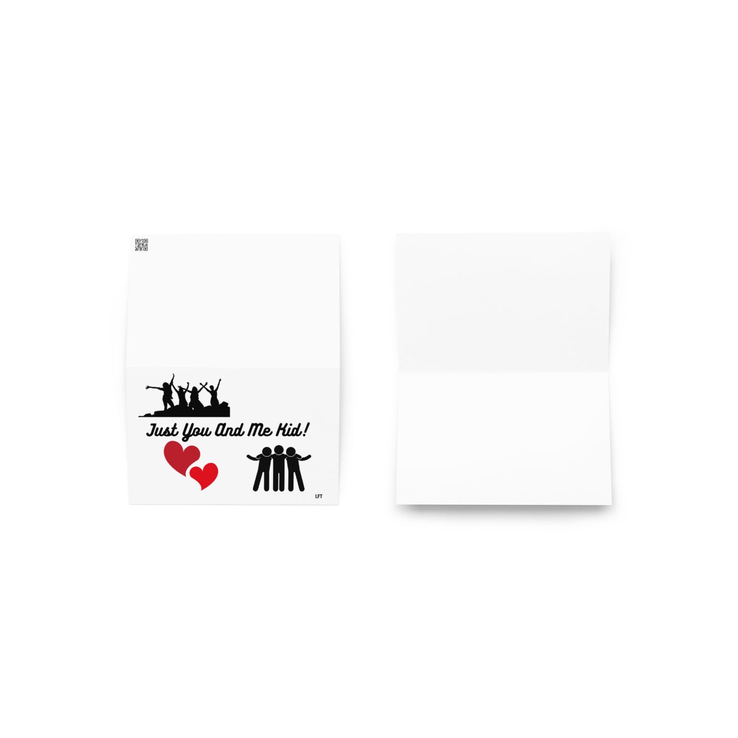 Greeting card with cute graphic