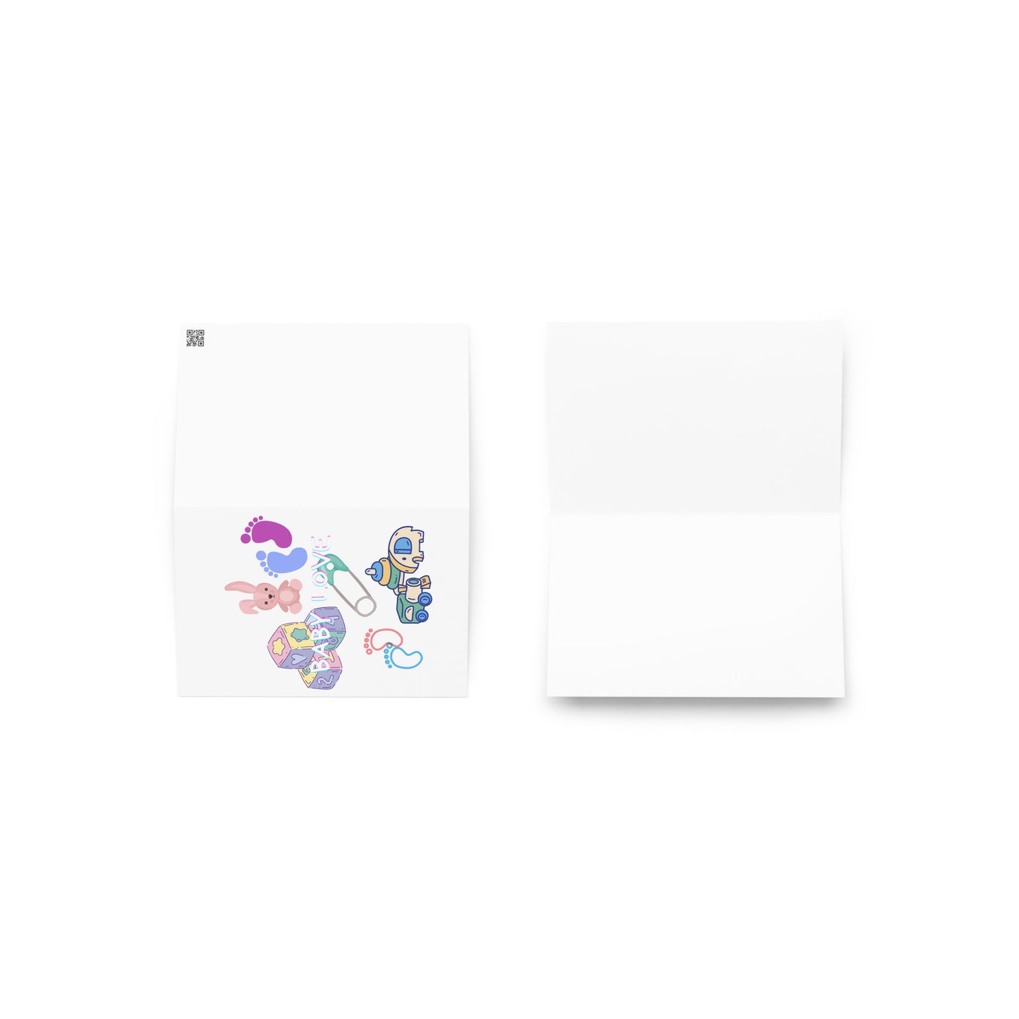 Greeting card with cute graphic