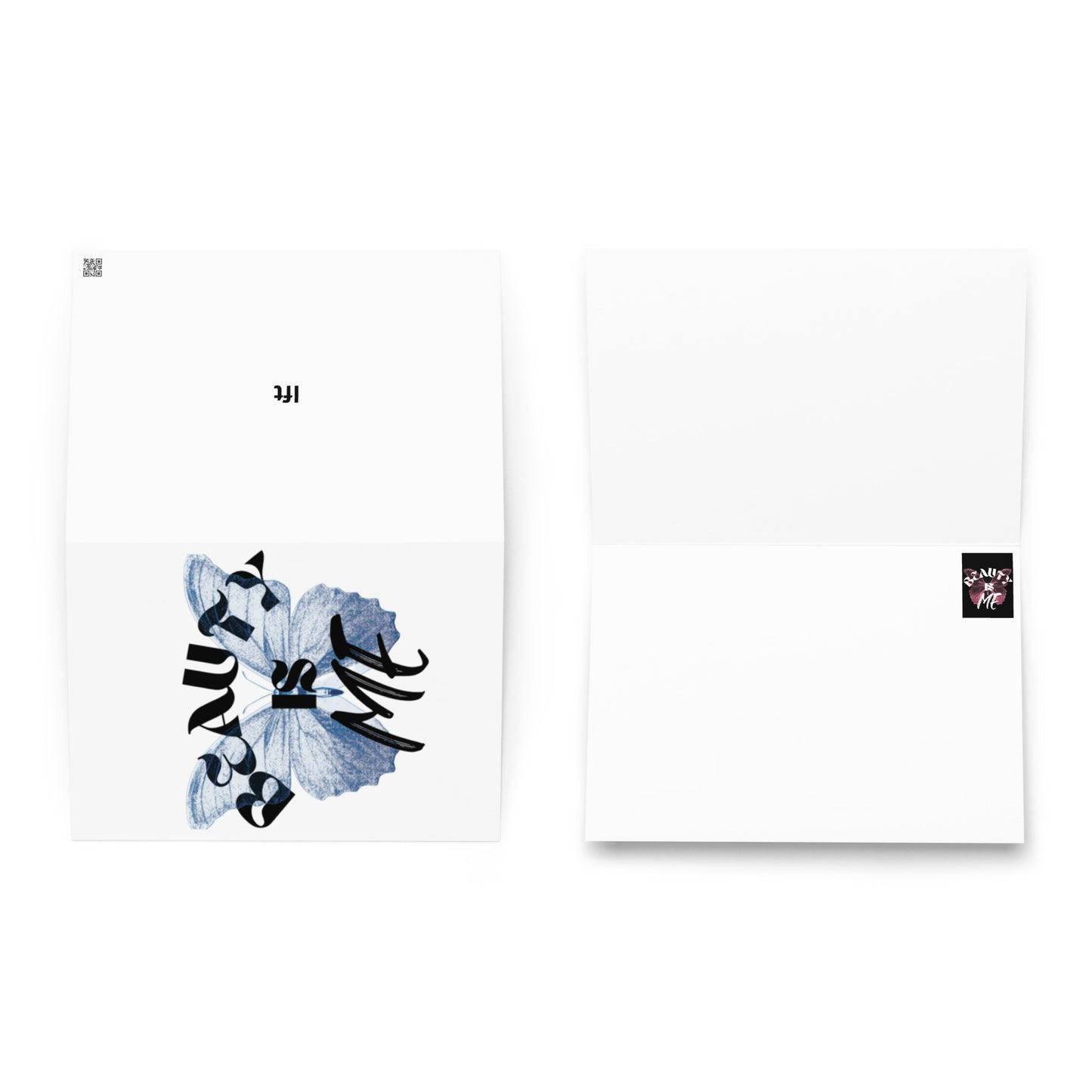 Greeting card with cute graphic