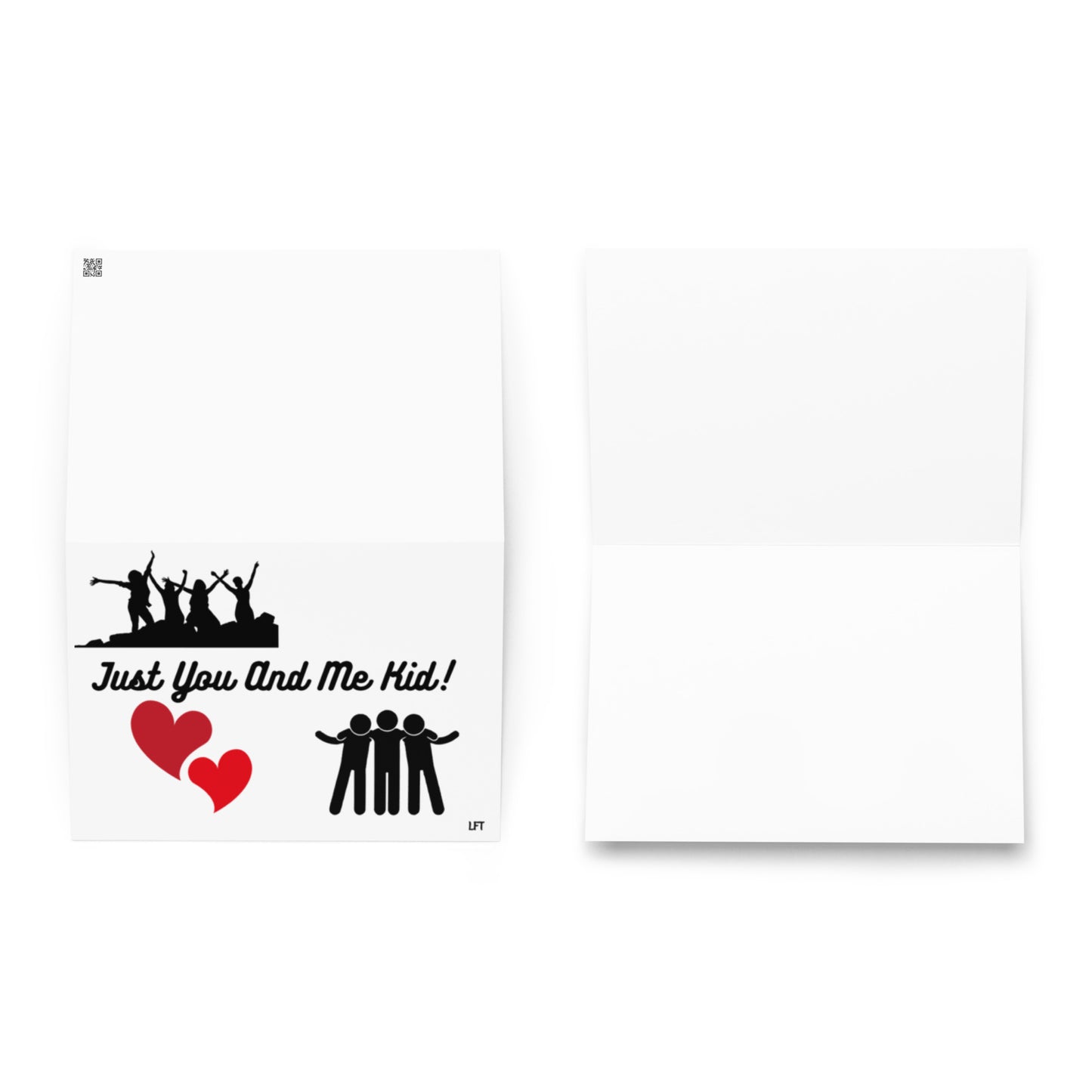 Greeting card with cute graphic