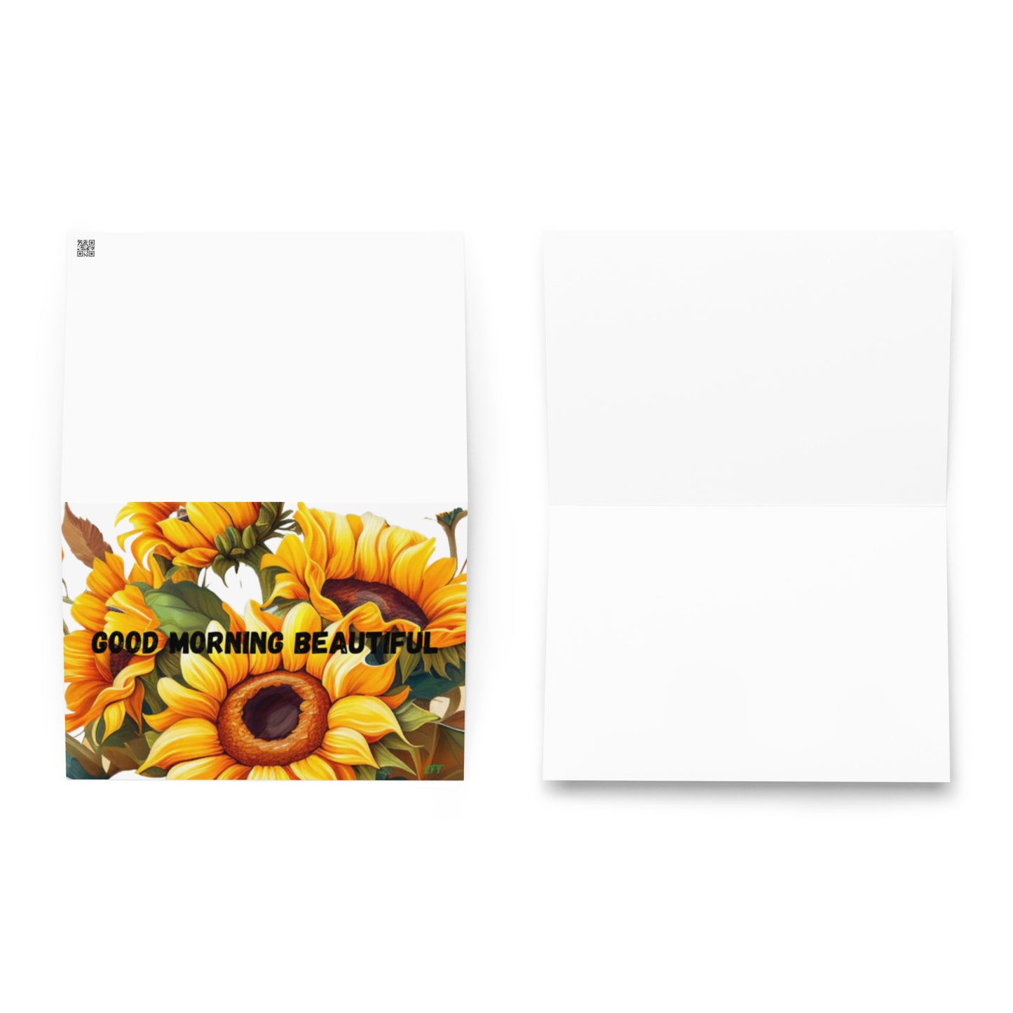 Greeting card with cute graphic