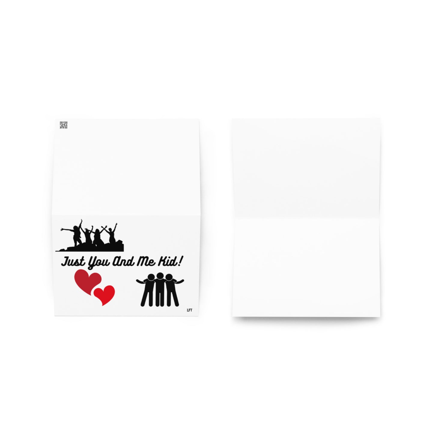 Greeting card with cute graphic