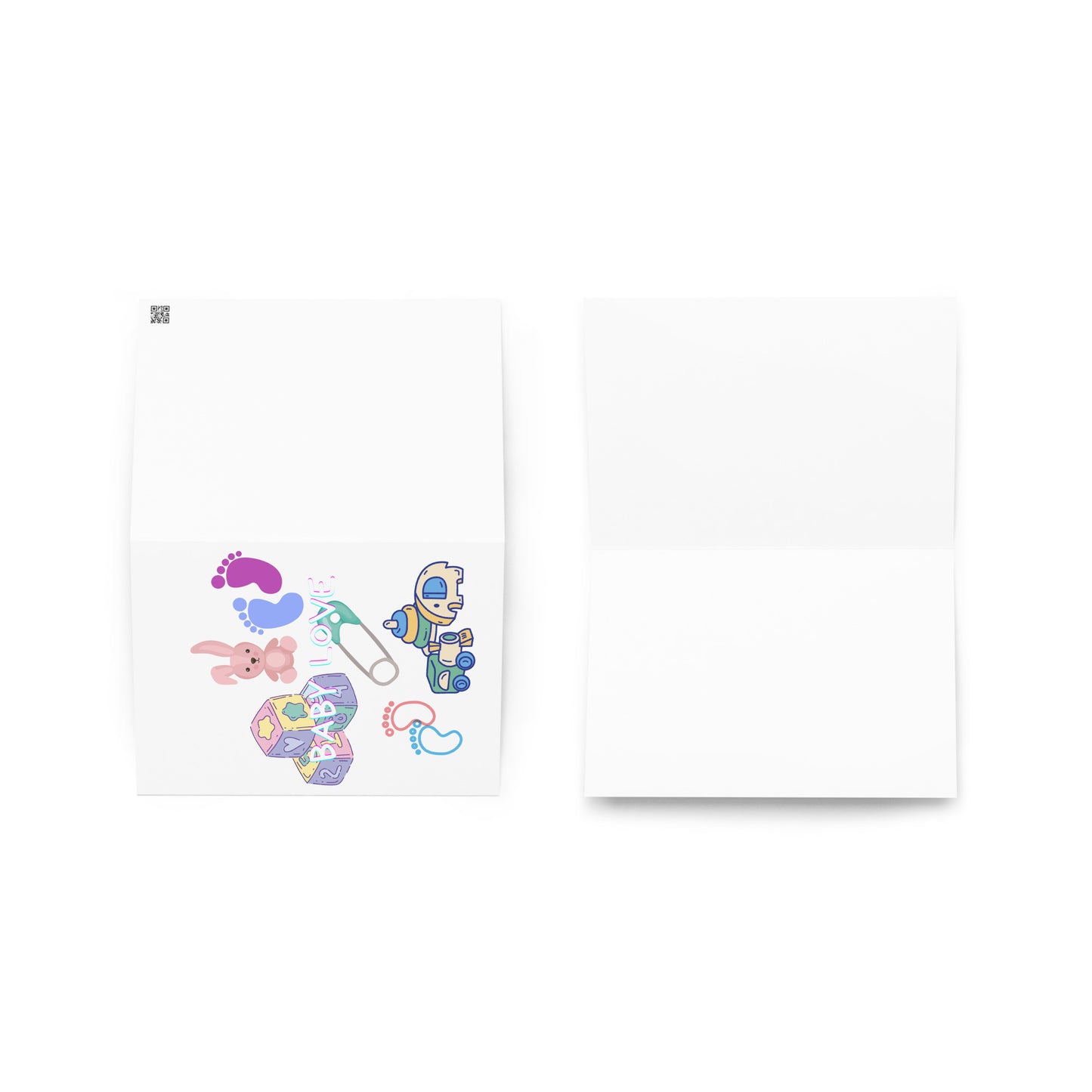 Greeting card with cute graphic