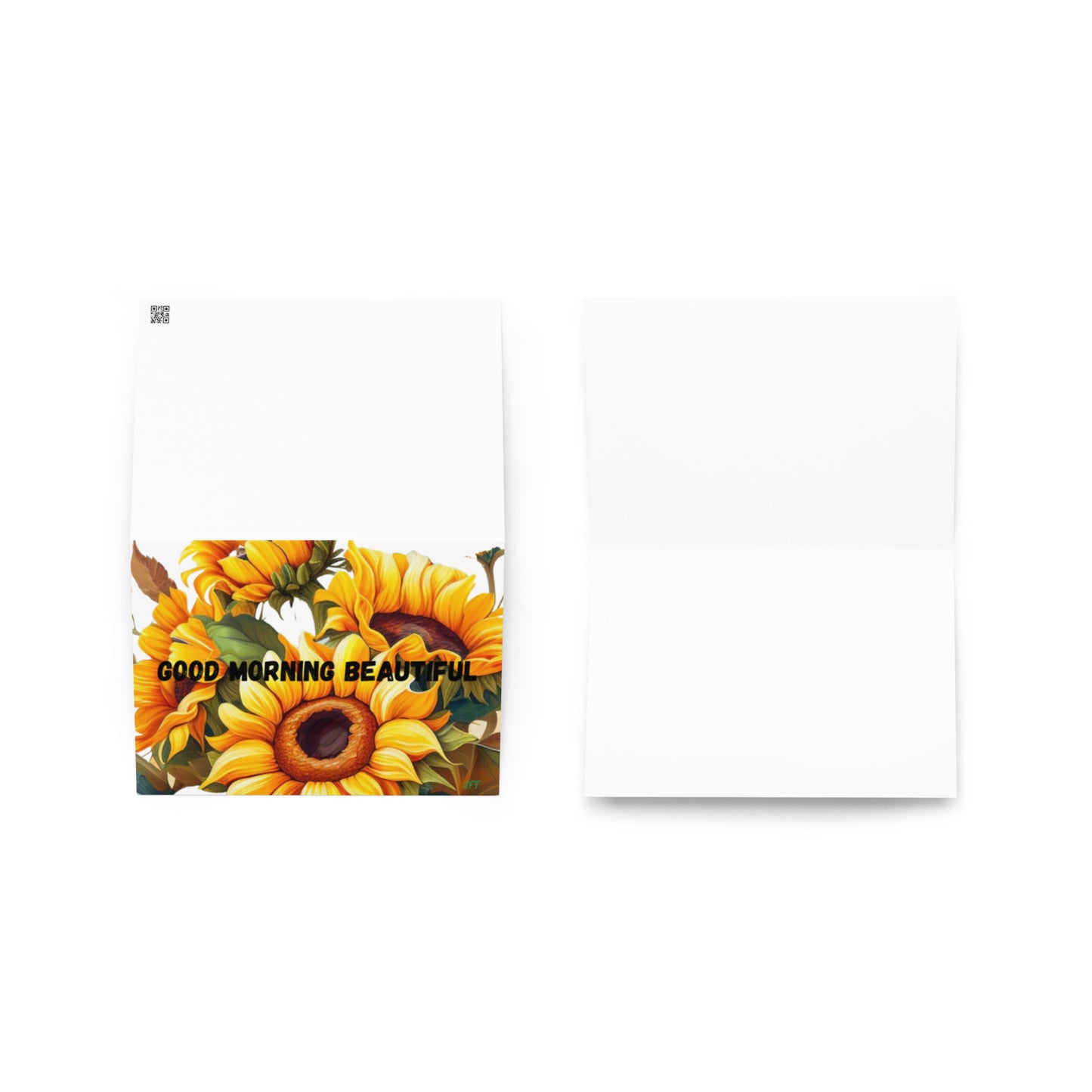 Greeting card with cute graphic