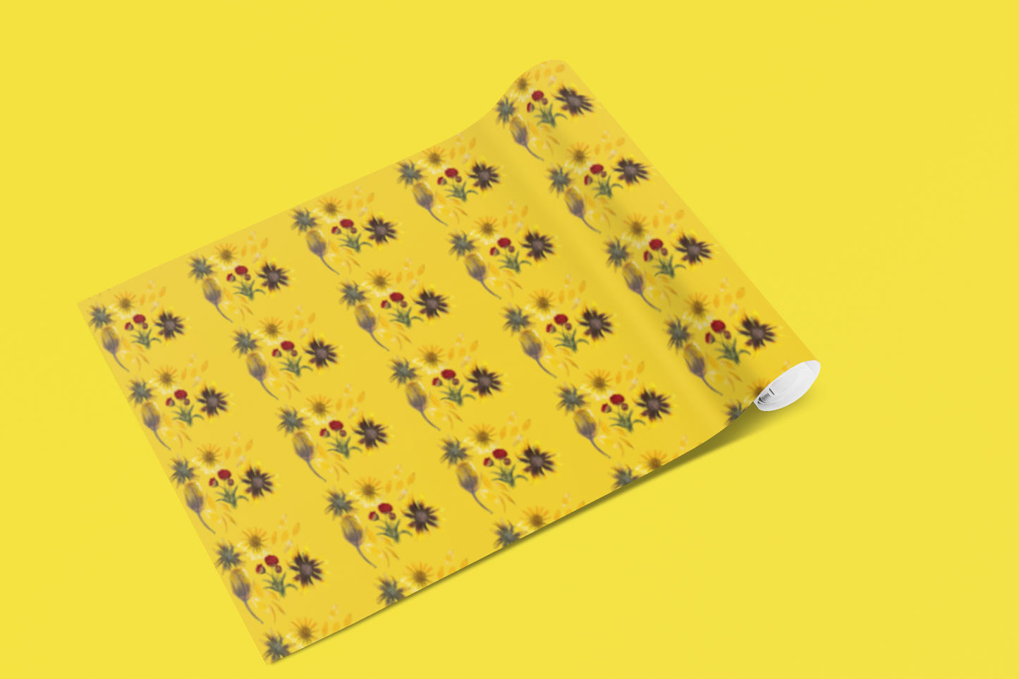 Floral Aesthetic Design Wrapping Paper Sheets