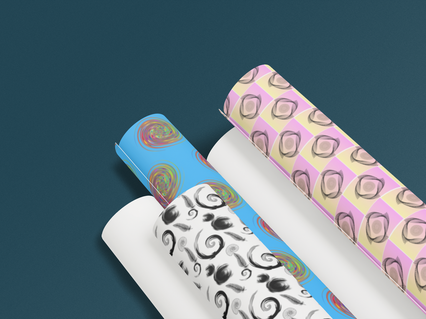 Wrapping Paper Sheets With Vivid Design