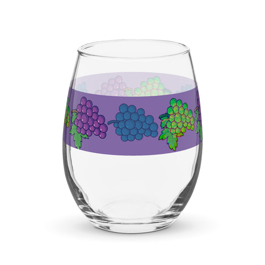 Stemless wine glass with nice design