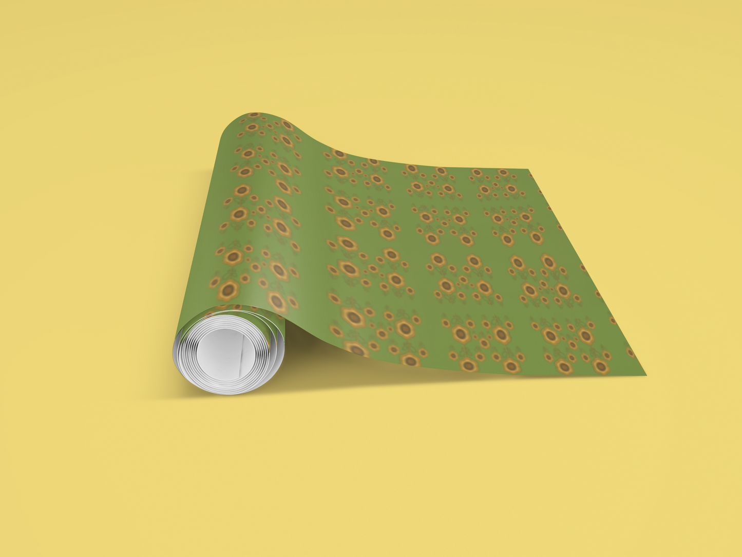 Floral Aesthetic Design Wrapping Paper Sheets