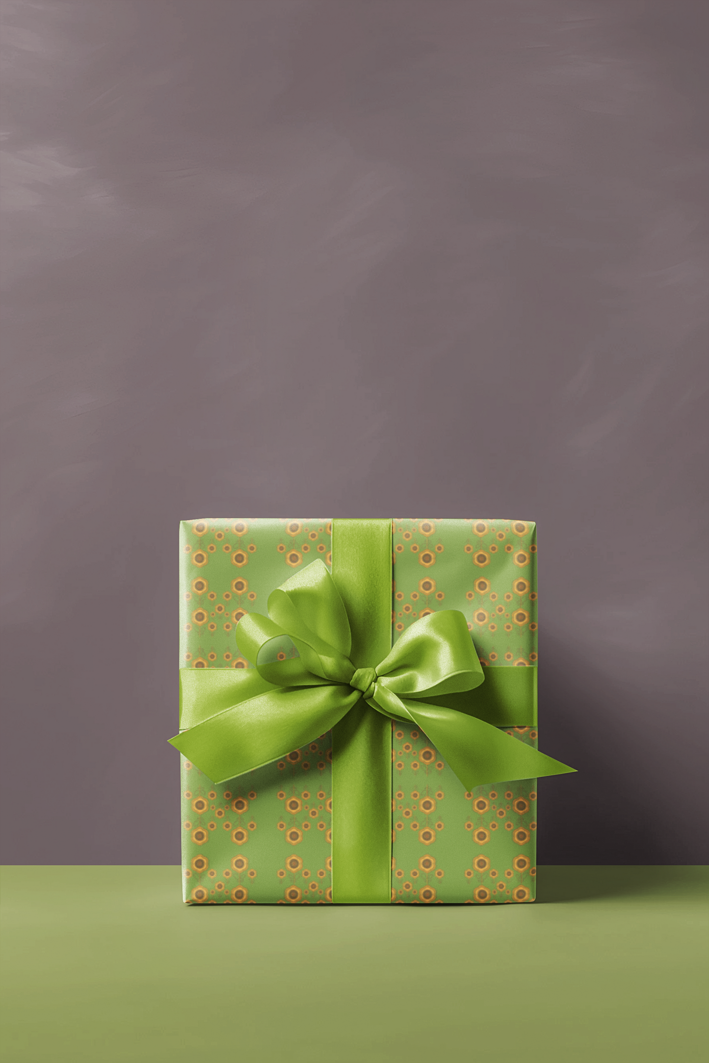 Floral Aesthetic Design Wrapping Paper Sheets