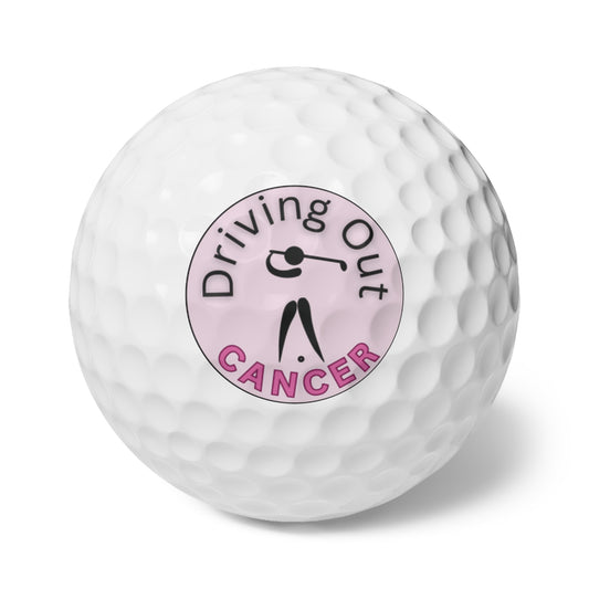 Driving Out Cancer Golf Ball, Cancer Survivor Golf Gift,Charity Golf Ball, Inspirational Golf Ball, Golf Tournament Gift, Golf Wedding Favor