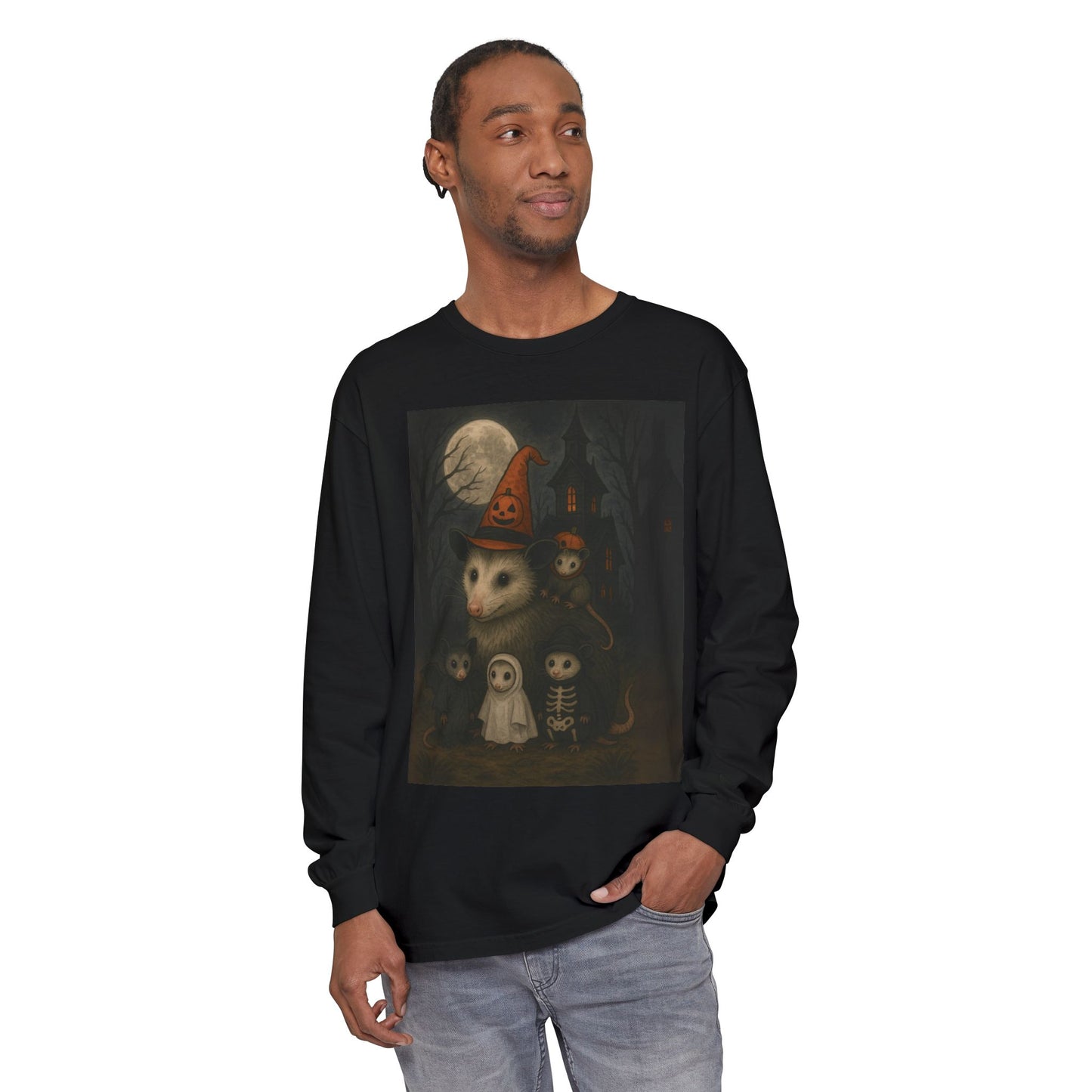 Possum Family Halloween Long Sleeve Tee
