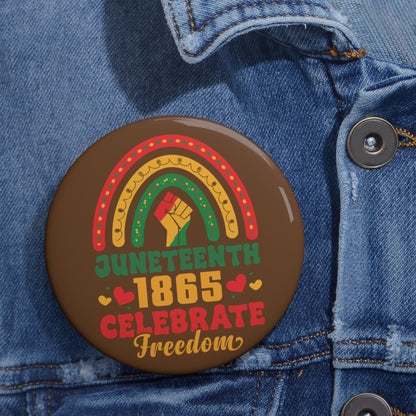 Juneteenth 1865 Freedom Button, Black Empowerment Badge, Freedom Day Badge, Juneteenth Celebration Accessory, Black History Button
