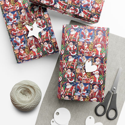 Jolly Santa Wrapping Paper