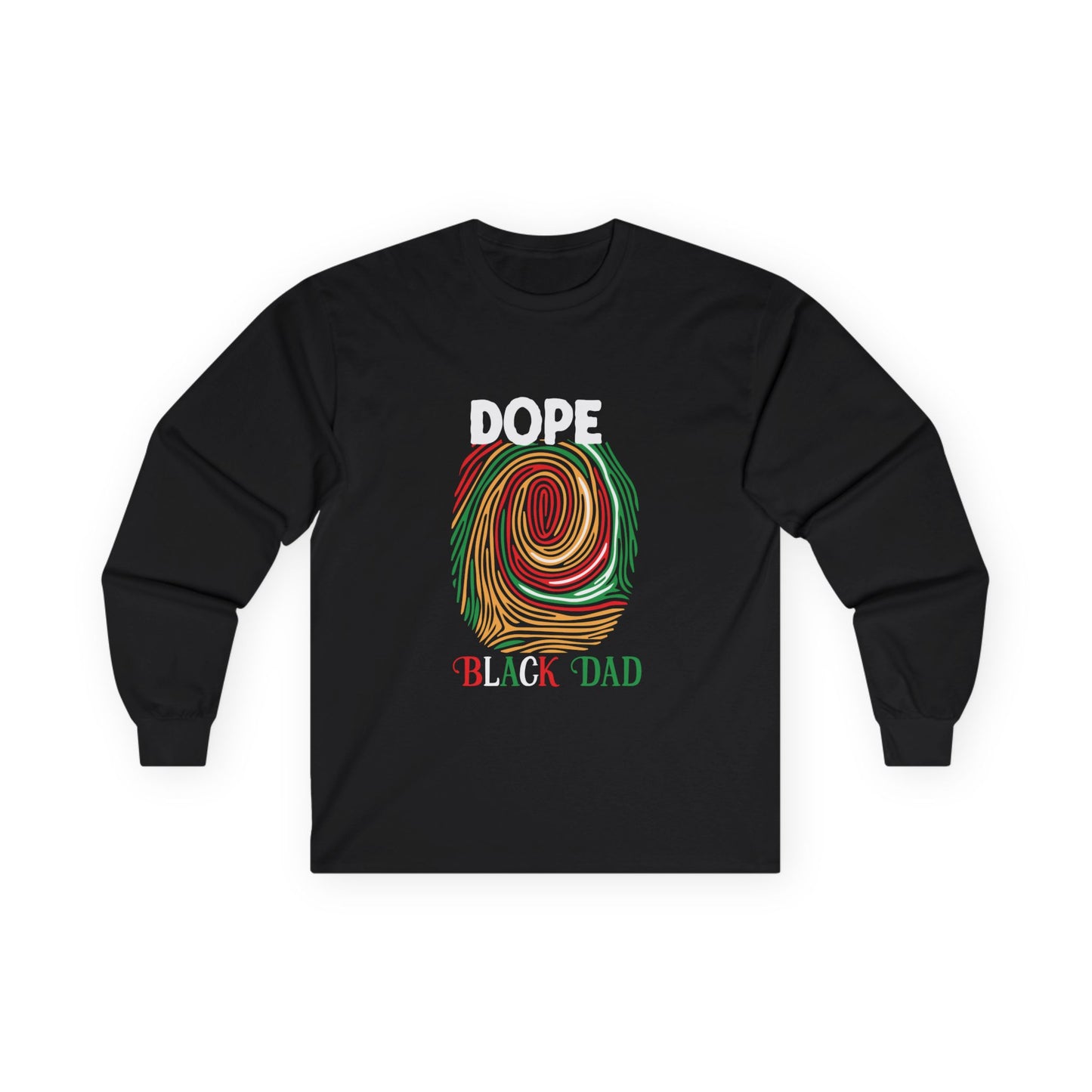 Dope Black Dad Long Sleeve Shirt