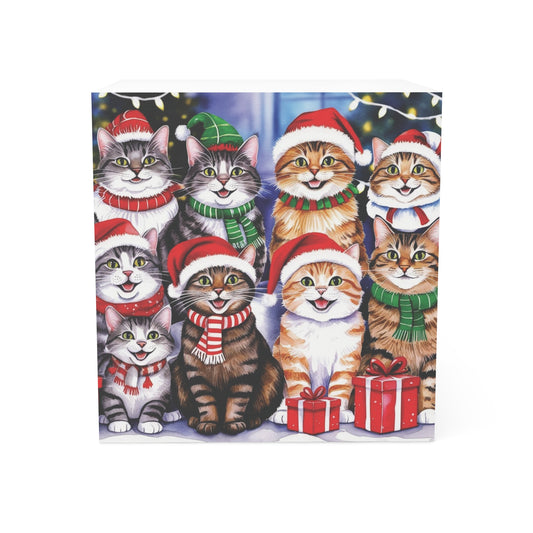 Kittens Note Cube, Feline Note Cube, Cats Cube Notes, Cat Paper Note Cube, Christmas Cats Sticky Note Cube, Kittens Sticky Notes, Cats Sticky Notes