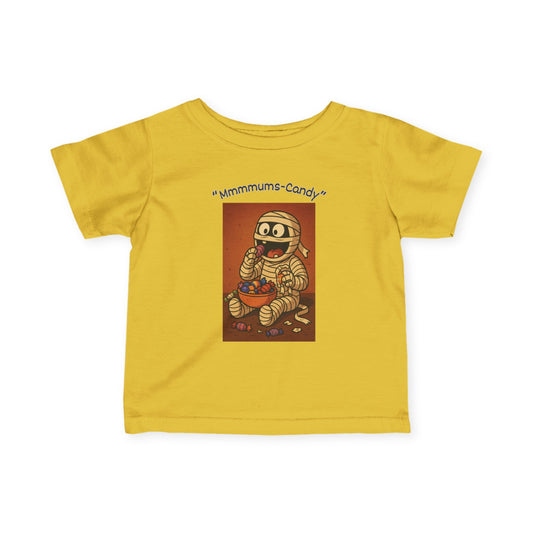 Funny Mummy Toddler Candy Tee, Kids Mummy Candy Tee, Cute Spooky Kids Tee,  Mummy Toddler Shirt, Fun Mummy Halloween Tee,  Cartoon Mummy Halloween Tee,