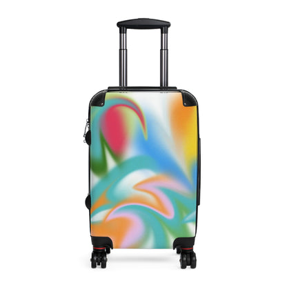 Abstract Art Suitcase, Colorful Rolling Suitcase, Art-Inspired Luggage, Trendy Carry-On Suitcase, Vibrant Suitcase, Artistic Luggage, Colorful Travel Luggage, Unique Carry On